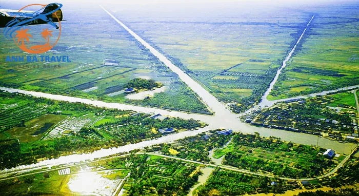 Ngã Bảy Hậu Giang Nhìn Từ Trên Cao