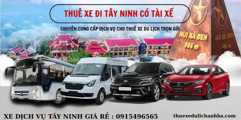 Thuê Xe Dịch Vụ Đi Tỉnh Tại Tây Ninh Giá Rẻ - Xe 4-7-16-29 Chỗ Có Tài Xế Đưa Rước Tận Nơi