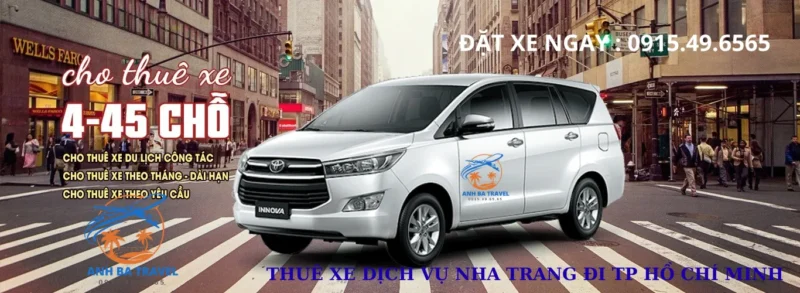 Thuê Xe Hợp Đồng Nha Trang Đi Tp Hồ Chí Minh - Xe 4-7-16-29 Chỗ Trọn Gói, Giá Tốt